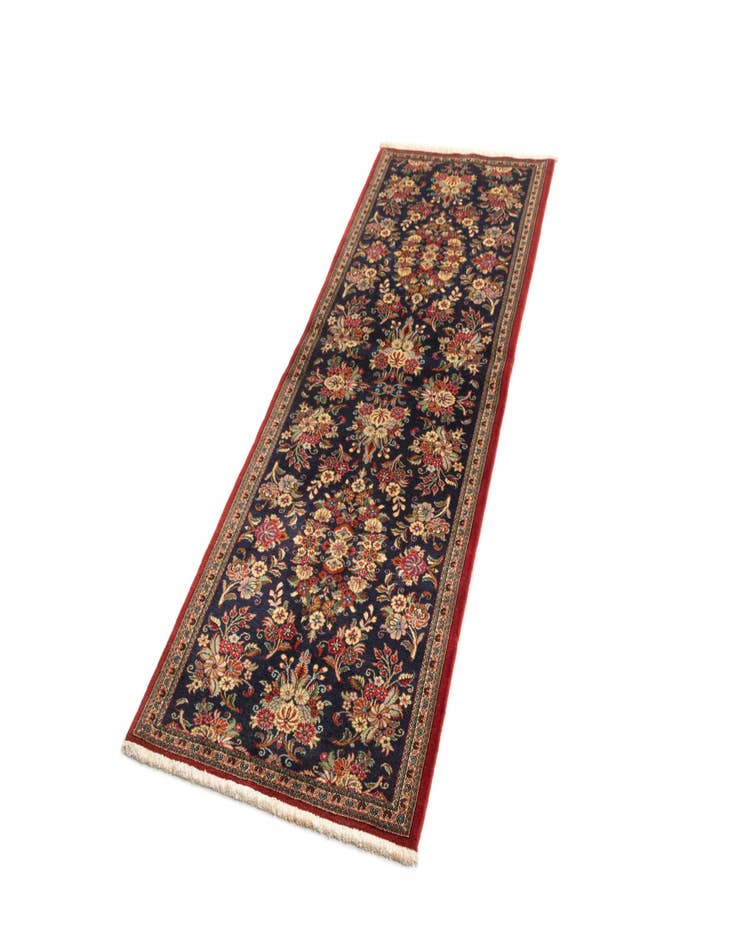 Detail image of 2' 7 x 6' 10  Hand Knotted Qom Persian Runner Rug