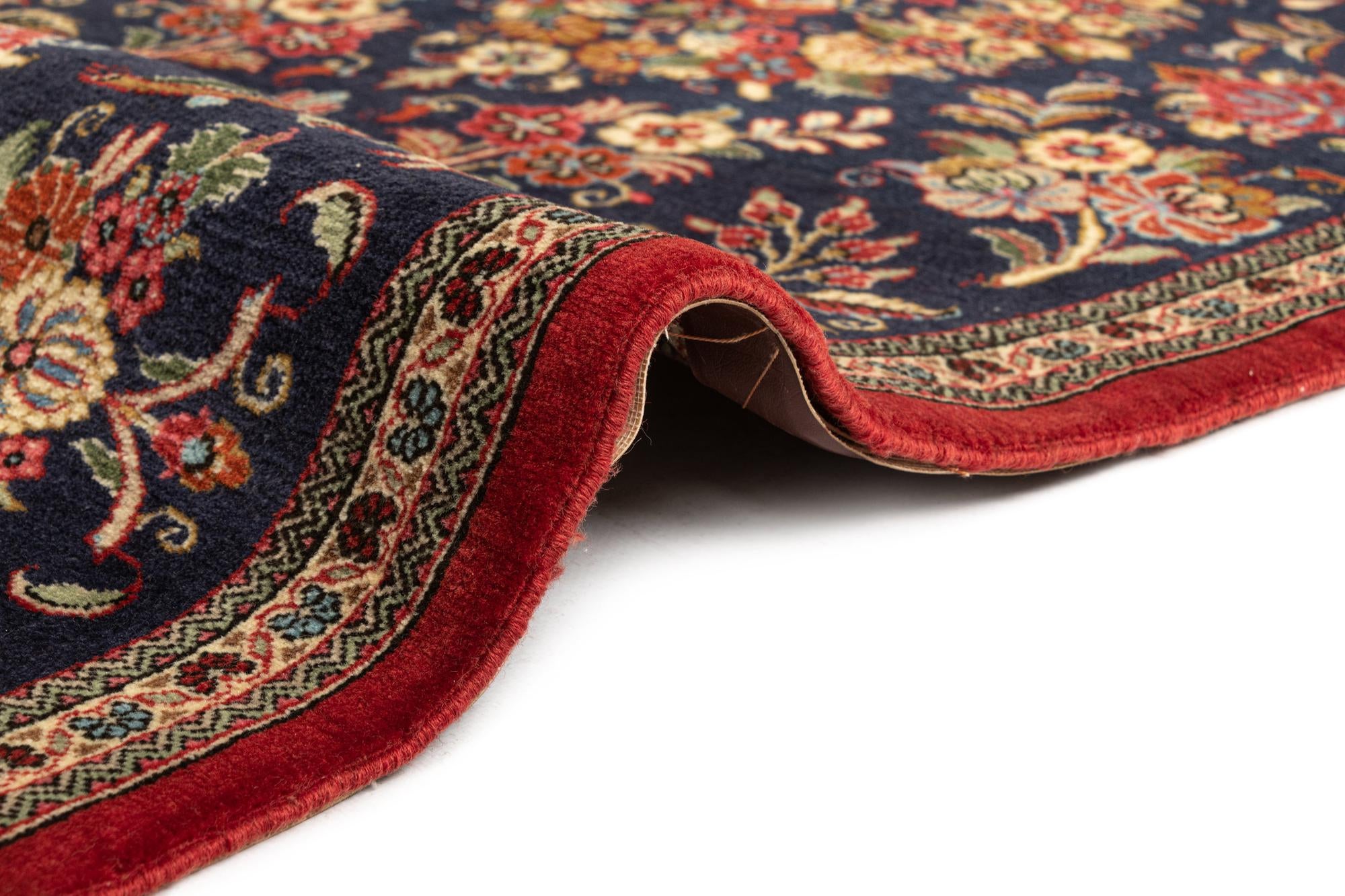 2' 7 x 6' 10 Hand Knotted Qom Persian Runner Rug