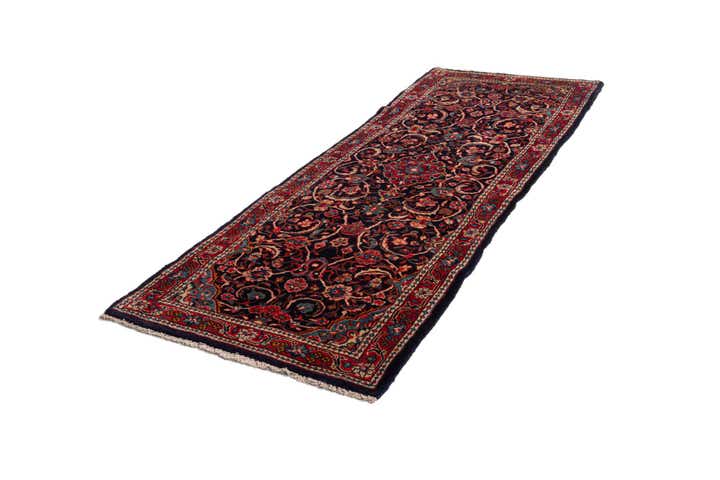 3' 9 x 10' 6 Sarouk Wool Runner Rug