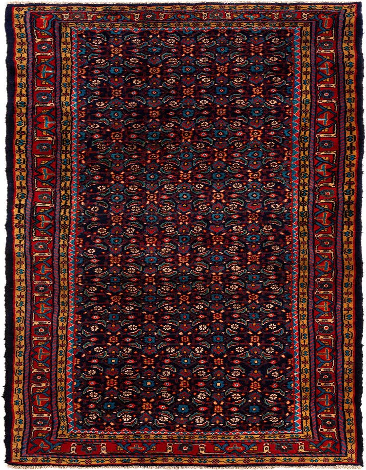 Detail image of 3' 10 x 10' Sirjan Wool Runner Rug