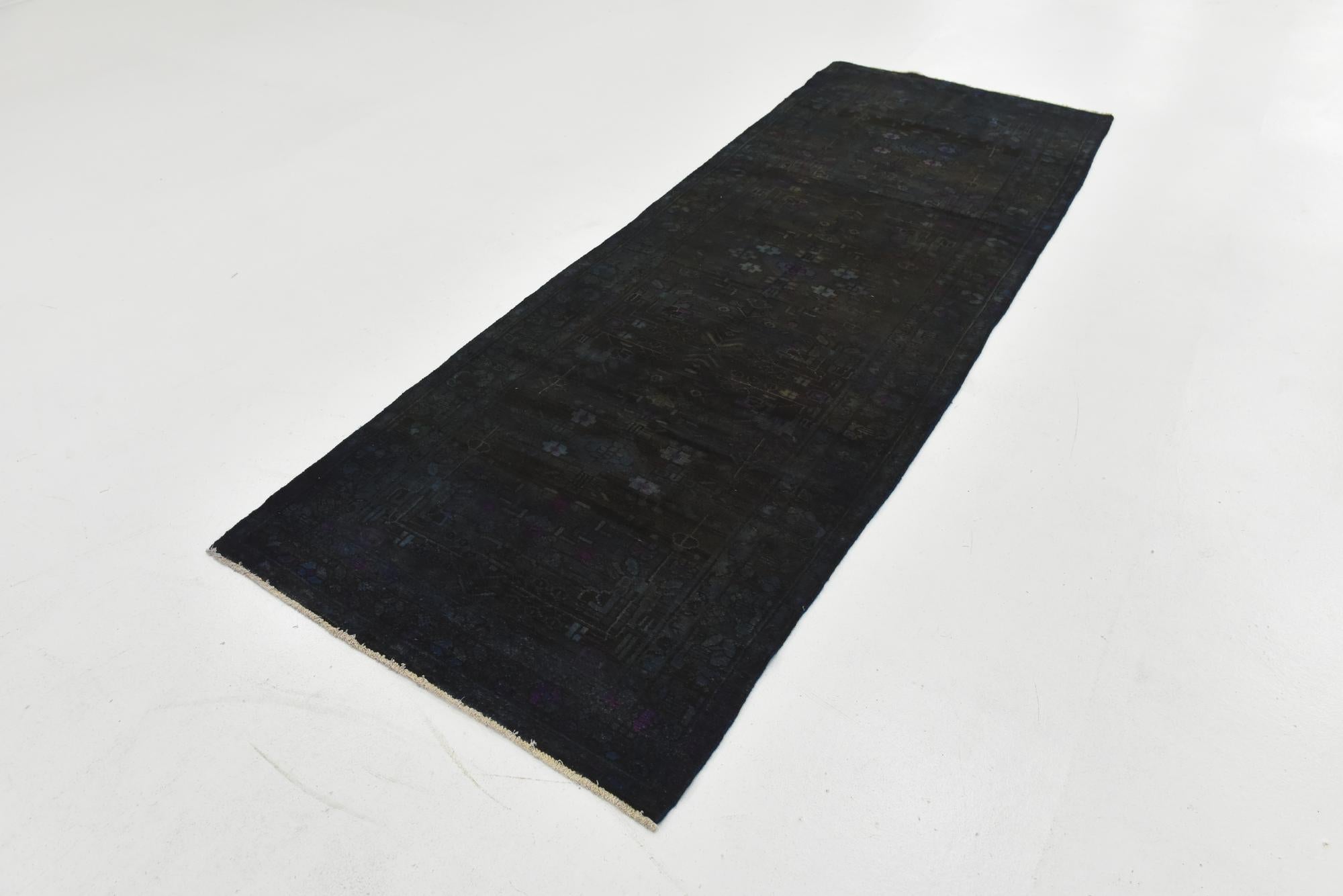 3' 3 x 9' 3 Hand Knotted Ultra Vintage Persian Wool Runner Rug