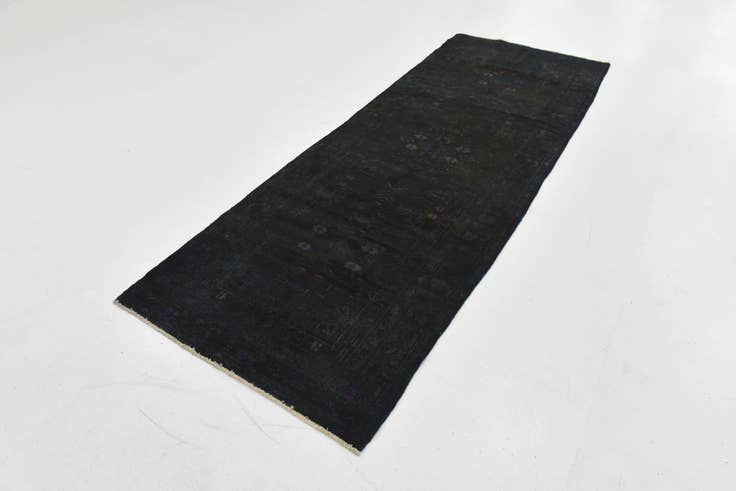 Detail image of 3' 3 x 9' 3 Hand Knotted Ultra Vintage Persian Wool Runner Rug