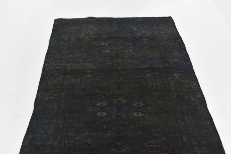 Detail image of 3' 3 x 9' 3 Hand Knotted Ultra Vintage Persian Wool Runner Rug