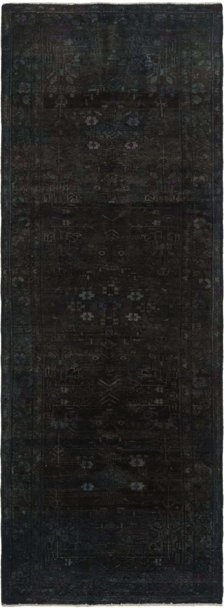 3' 3 x 9' 3 Hand Knotted Ultra Vintage Persian Wool Runner Rug