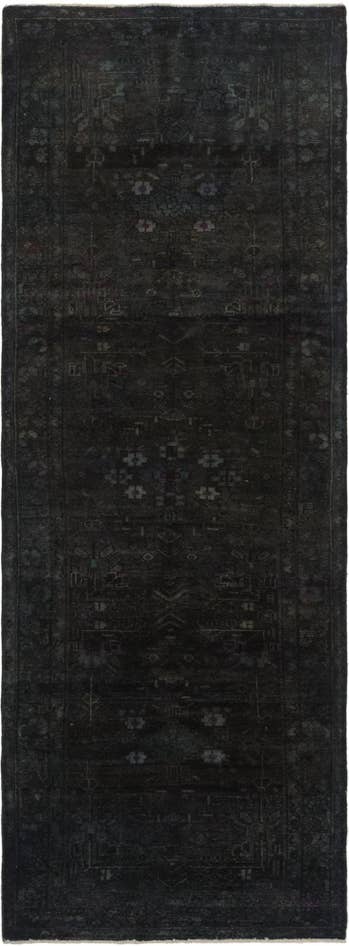 Detail image of 3' 3 x 9' 3 Hand Knotted Ultra Vintage Persian Wool Runner Rug