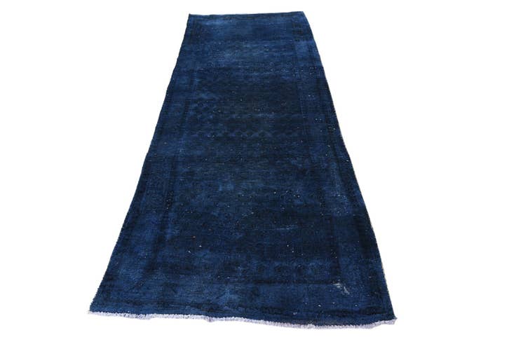 Detail image of 3' 6 x 10' 3 Hand Knotted Ultra Vintage Persian Wool Runner Rug