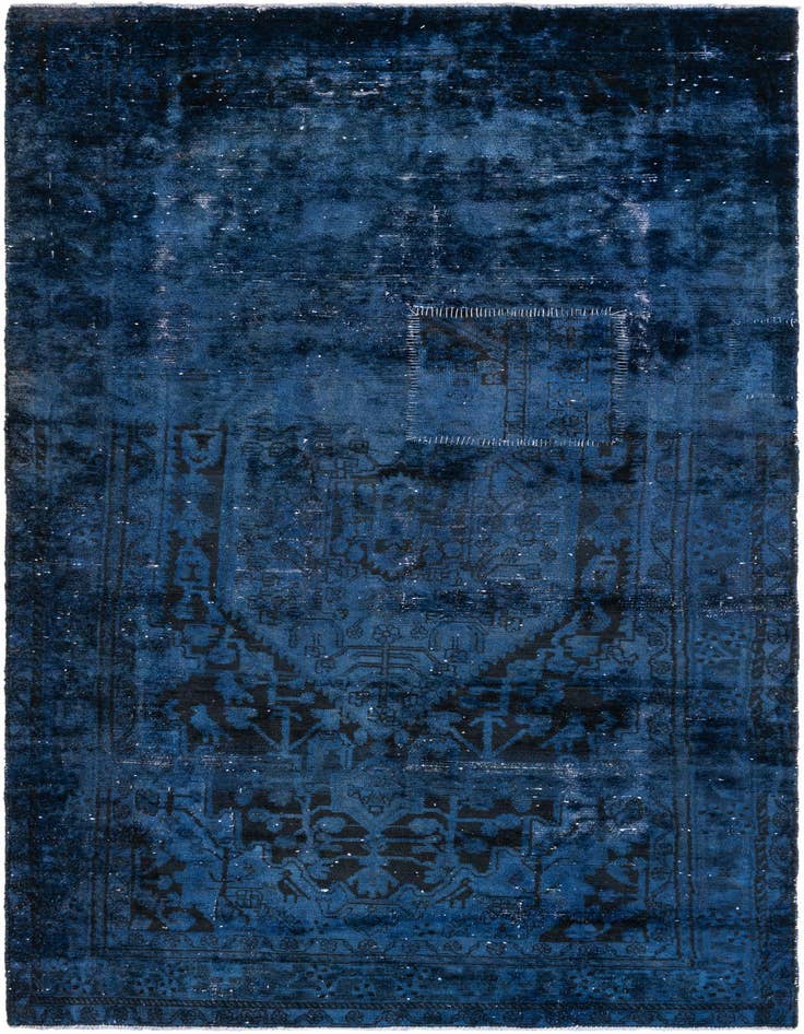 Detail image of 4' 9 x 10' 4 Hand Knotted Ultra Vintage Persian Wool Runner Rug