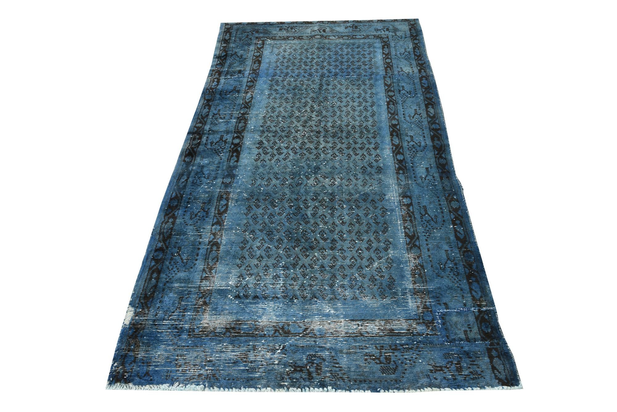 4' x 8' 1 Hand Knotted Ultra Vintage Persian Wool Runner Rug