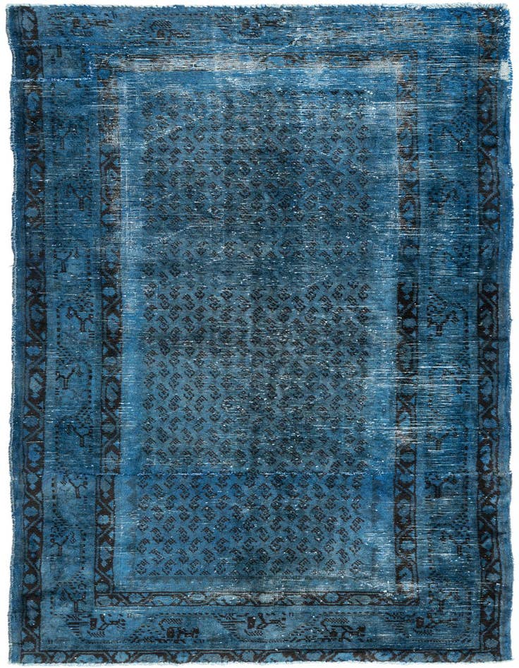 Detail image of 4' x 8' 1 Hand Knotted Ultra Vintage Persian Wool Runner Rug