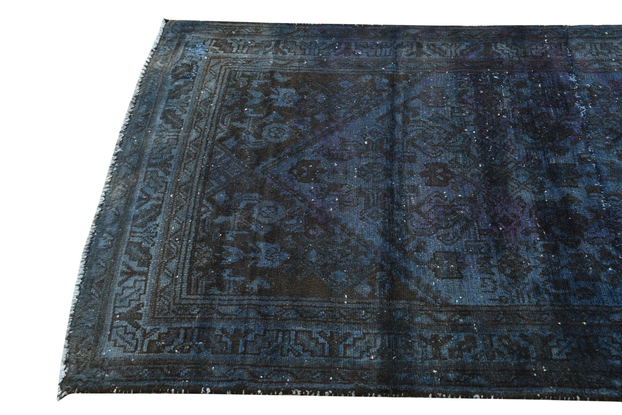 3' 4 x 8' 4 Hand Knotted Ultra Vintage Persian Wool Runner Rug