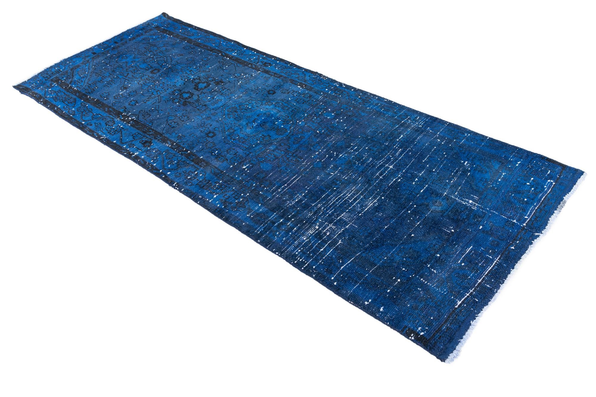 3' 5 x 7' 10 Hand Knotted Ultra Vintage Persian Wool Runner Rug