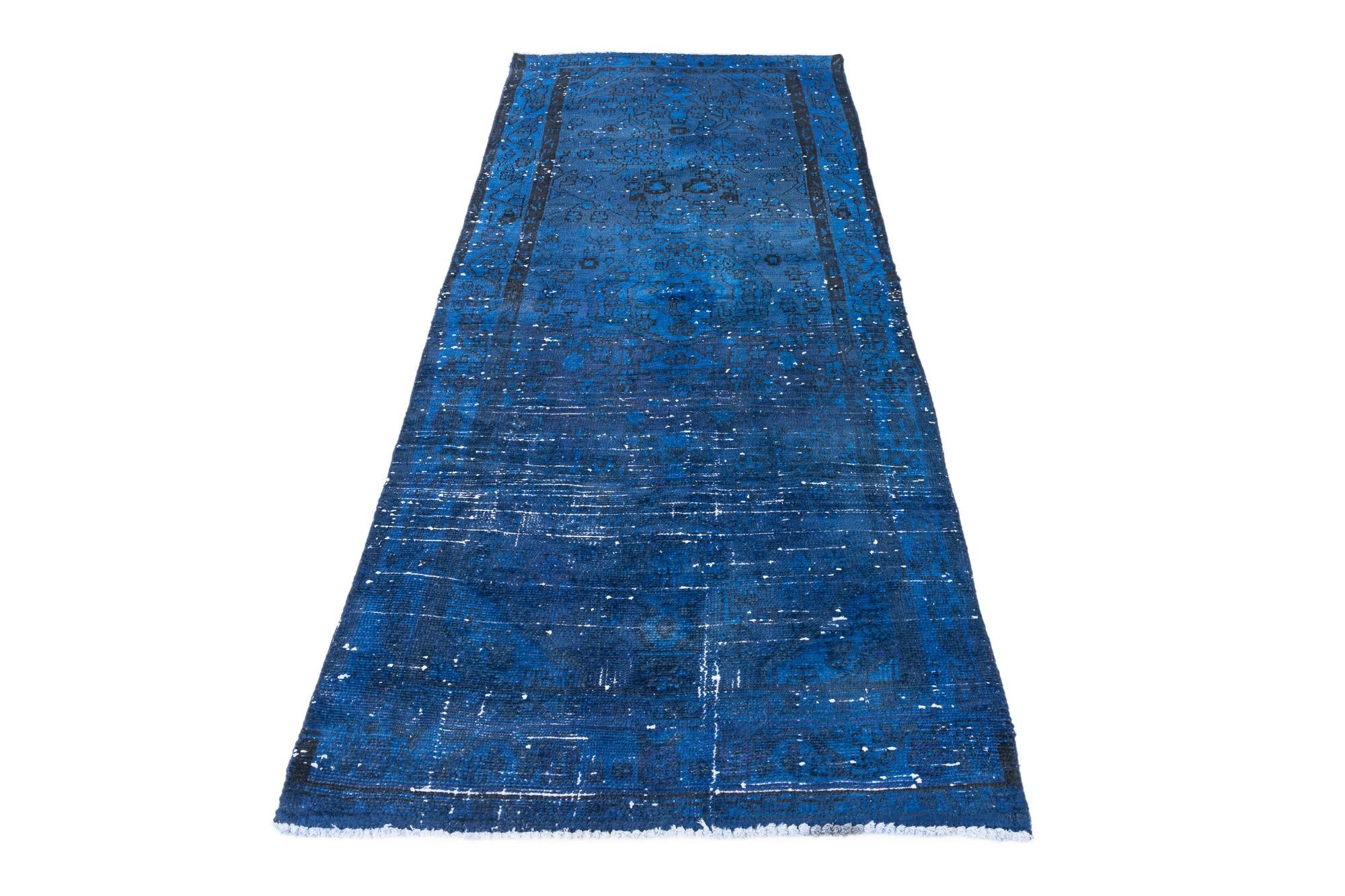 3' 5 x 7' 10 Hand Knotted Ultra Vintage Persian Wool Runner Rug