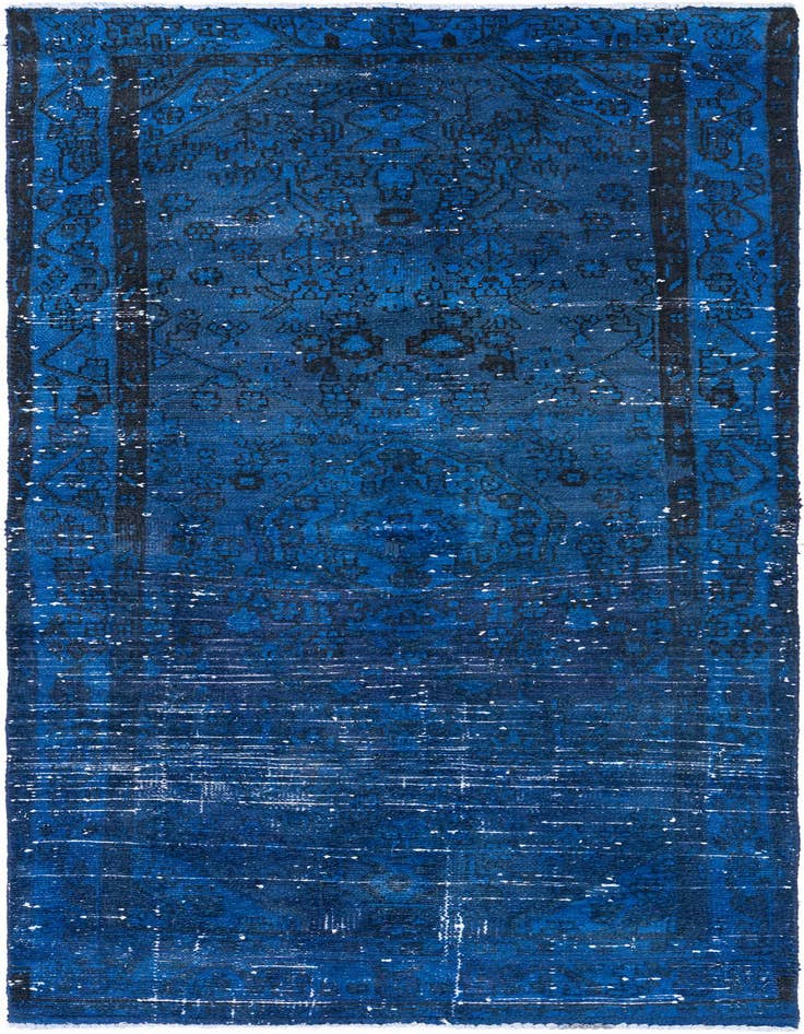 Detail image of 3' 5 x 7' 10 Hand Knotted Ultra Vintage Persian Wool Runner Rug