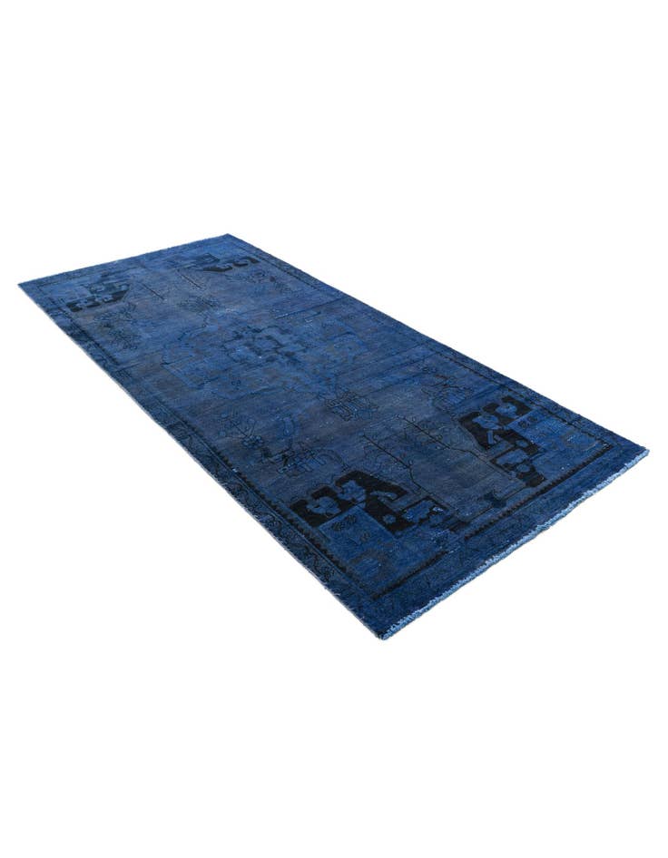 Detail image of 3' 9 x 8' 8 Hand Knotted Ultra Vintage Persian Wool Runner Rug