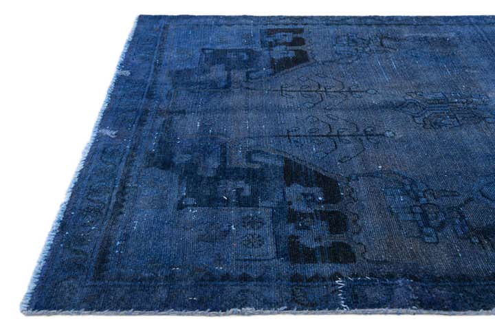 3' 9 x 8' 8 Hand Knotted Ultra Vintage Persian Wool Runner Rug