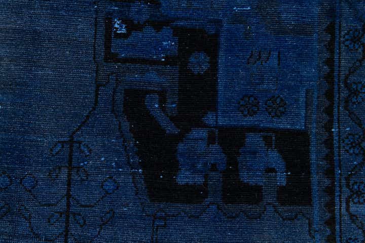 3' 9 x 8' 8 Hand Knotted Ultra Vintage Persian Wool Runner Rug