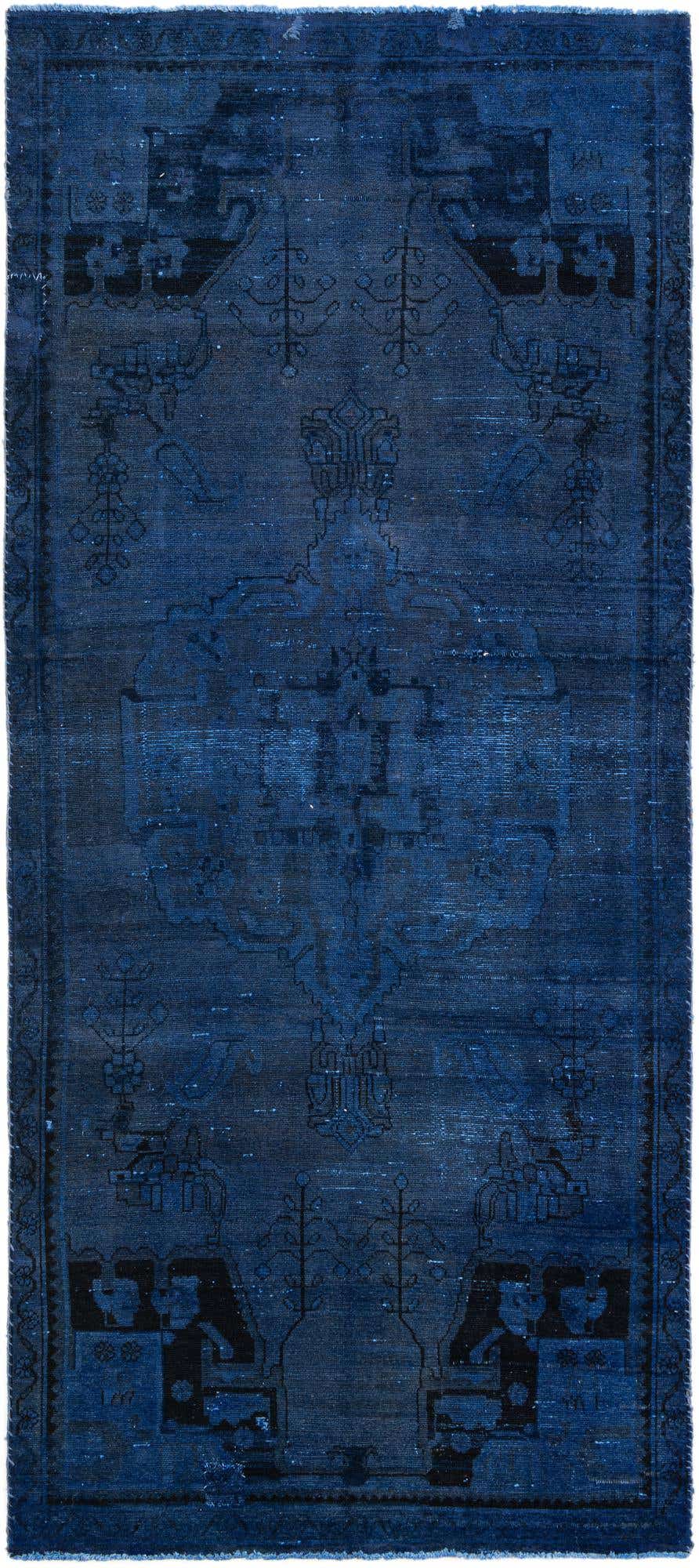 3' 9 x 8' 8 Hand Knotted Ultra Vintage Persian Wool Runner Rug