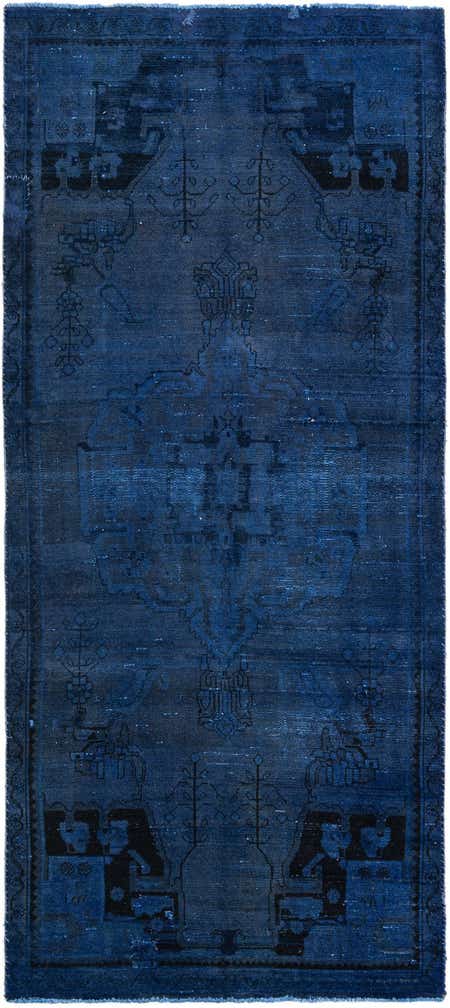 3' 9 x 8' 8 Hand Knotted Ultra Vintage Persian Wool Runner Rug