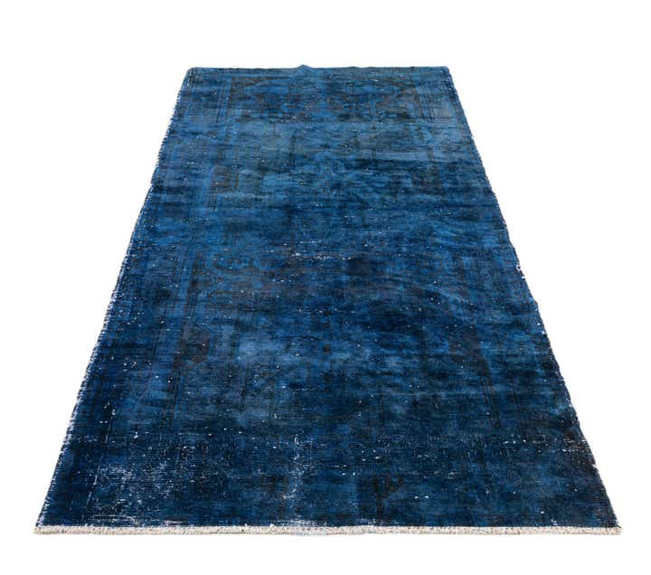 3' 10 x 8' 5 Hand Knotted Ultra Vintage Persian Wool Runner Rug