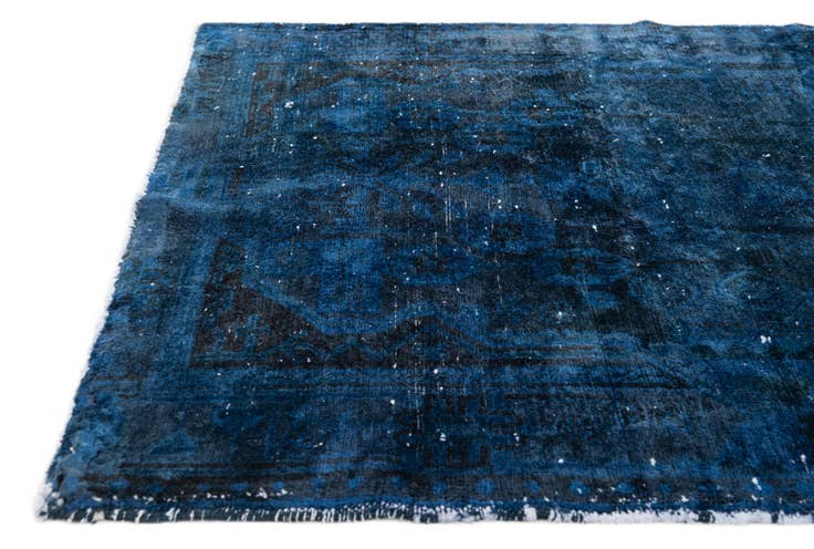 Detail image of 3' 10 x 8' 5 Hand Knotted Ultra Vintage Persian Wool Runner Rug