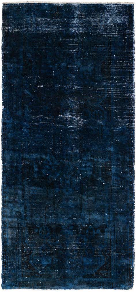 3' 10 x 8' 5 Hand Knotted Ultra Vintage Persian Wool Runner Rug