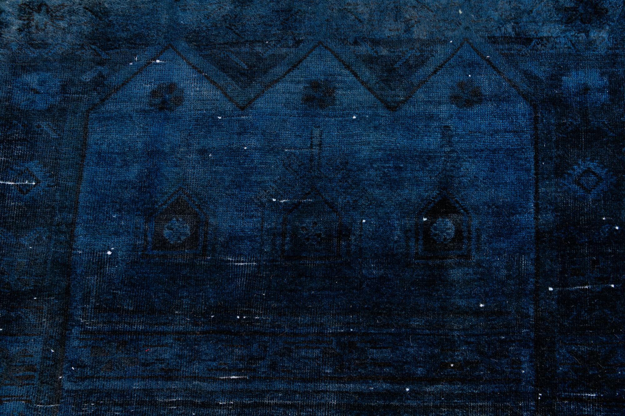 3' 10 x 9' 1 Hand Knotted Ultra Vintage Persian Wool Runner Rug