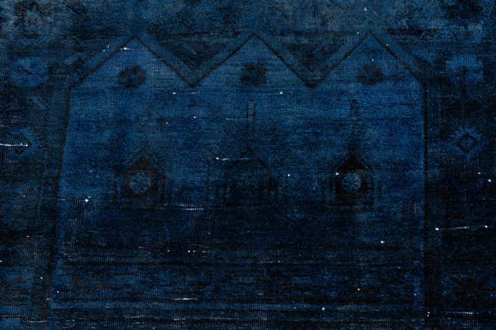 3' 10 x 9' 1 Hand Knotted Ultra Vintage Persian Wool Runner Rug