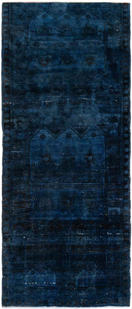 3' 10 x 9' 1 Hand Knotted Ultra Vintage Persian Wool Runner Rug