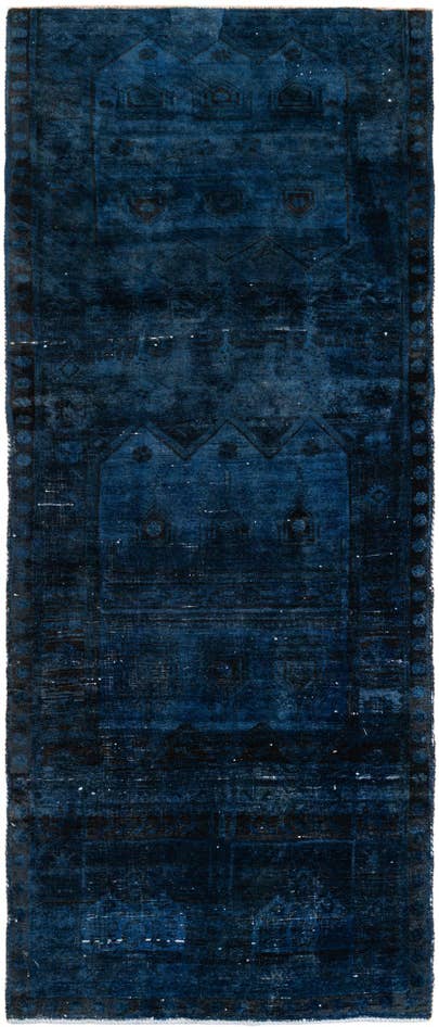 Detail image of 3' 10 x 9' 1 Hand Knotted Ultra Vintage Persian Wool Runner Rug