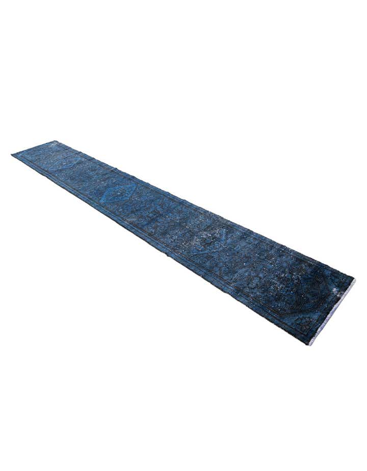 1' 9 x 12' 8 Hand Knotted Ultra Vintage Persian Wool Runner Rug