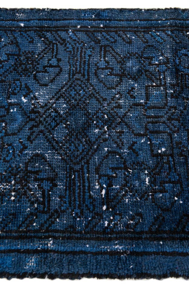 Detail image of 1' 9 x 12' 8 Hand Knotted Ultra Vintage Persian Wool Runner Rug