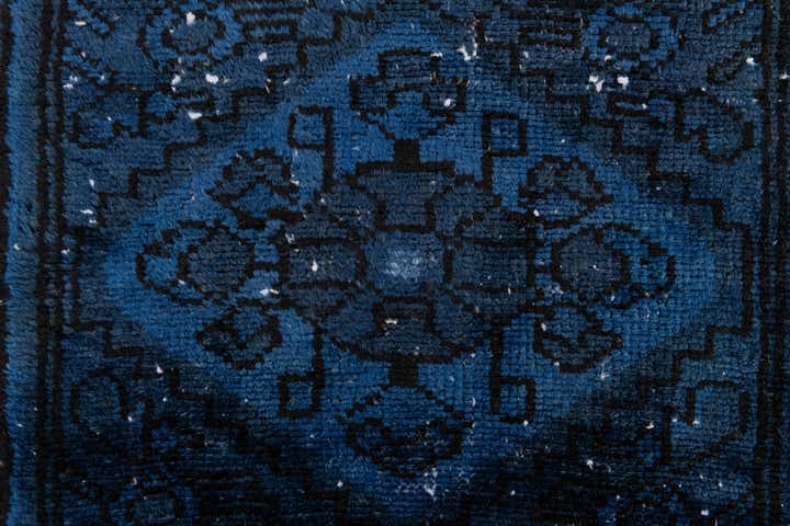 1' 9 x 12' 8 Hand Knotted Ultra Vintage Persian Wool Runner Rug