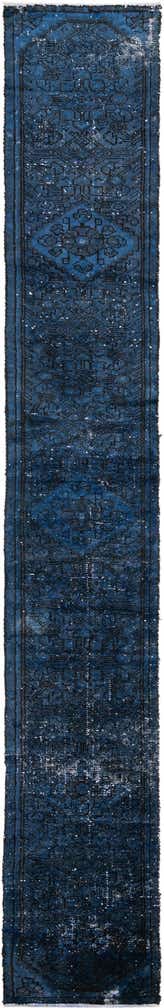 1' 9 x 12' 8 Hand Knotted Ultra Vintage Persian Wool Runner Rug