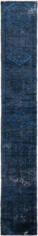 Detail image of 1' 9 x 12' 8 Hand Knotted Ultra Vintage Persian Wool Runner Rug