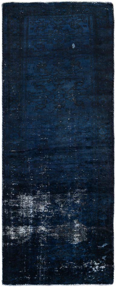 Detail image of 3' 6 x 9' 6 Hand Knotted Ultra Vintage Persian Wool Runner Rug