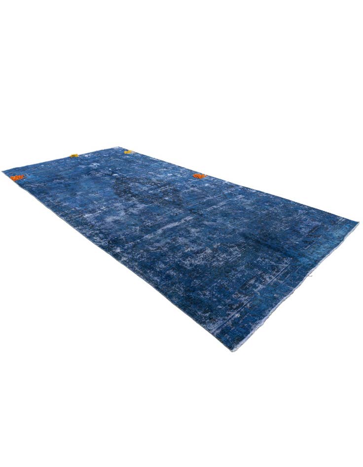 Detail image of 7' x 14' 6  Hand Knotted Ultra Vintage Persian Wool Runner Rug