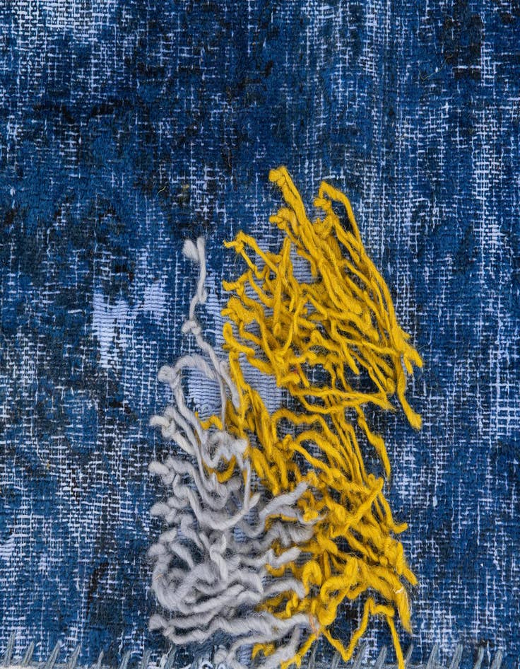 Detail image of 7' x 14' 6  Hand Knotted Ultra Vintage Persian Wool Runner Rug