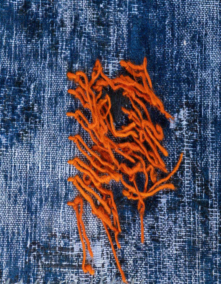 Detail image of 7' x 14' 6  Hand Knotted Ultra Vintage Persian Wool Runner Rug