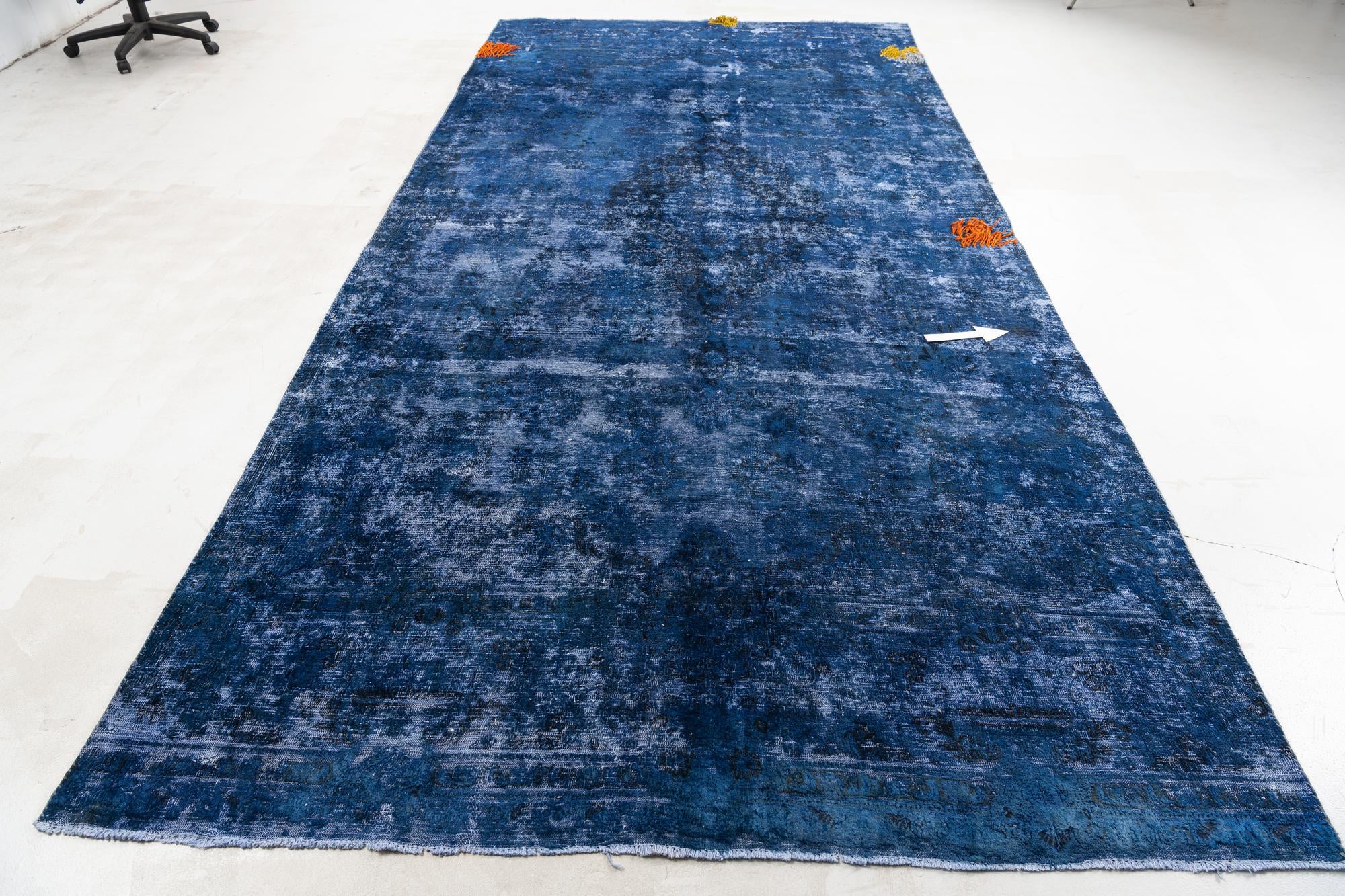 7' x 14' 6 Hand Knotted Ultra Vintage Persian Wool Runner Rug