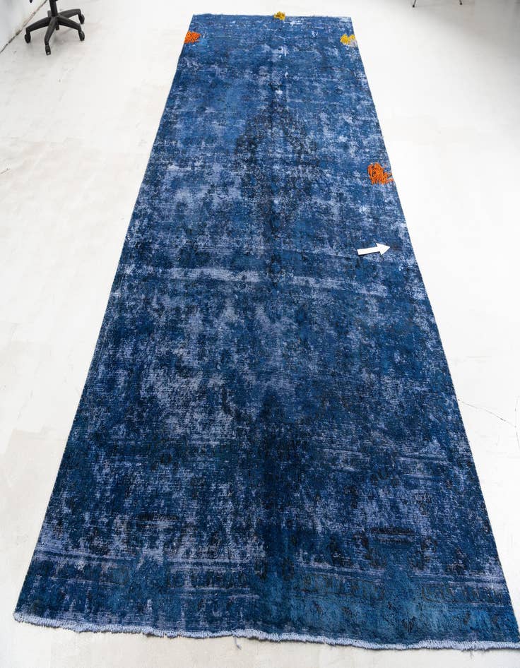 Detail image of 7' x 14' 6  Hand Knotted Ultra Vintage Persian Wool Runner Rug