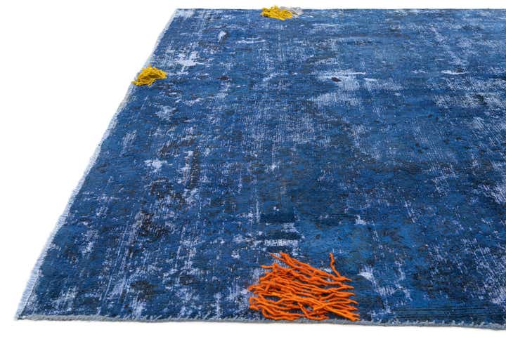 7' x 14' 6 Hand Knotted Ultra Vintage Persian Wool Runner Rug