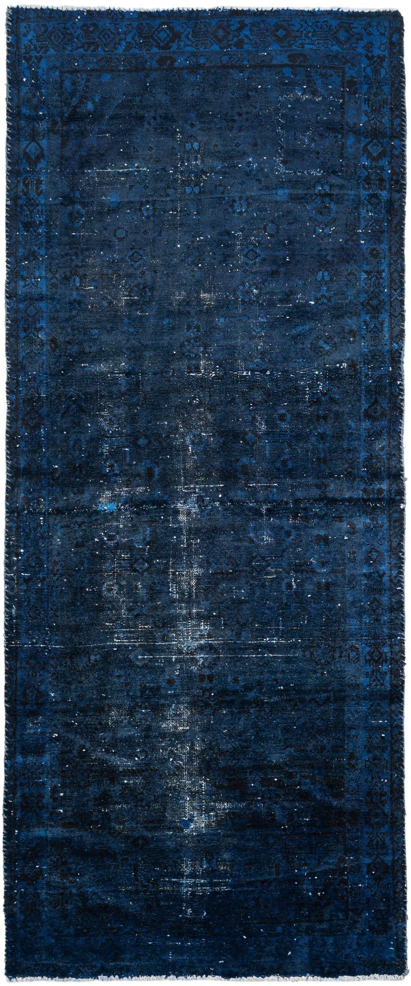 3' 4 x 8' 1 Hand Knotted Ultra Vintage Persian Wool Runner Rug