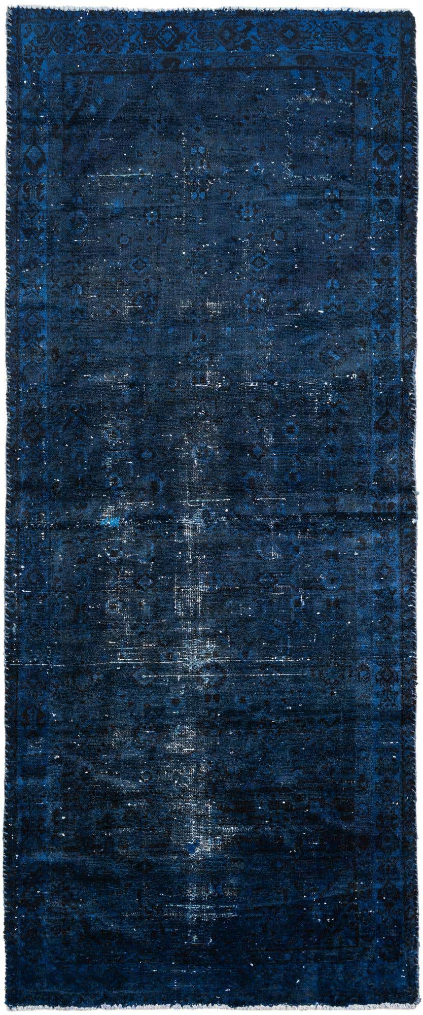 3' 4 x 8' 1 Hand Knotted Ultra Vintage Persian Wool Runner Rug