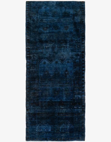 3' 10 x 9' 1 Hand Knotted Ultra Vintage Persian Wool Runner Rug