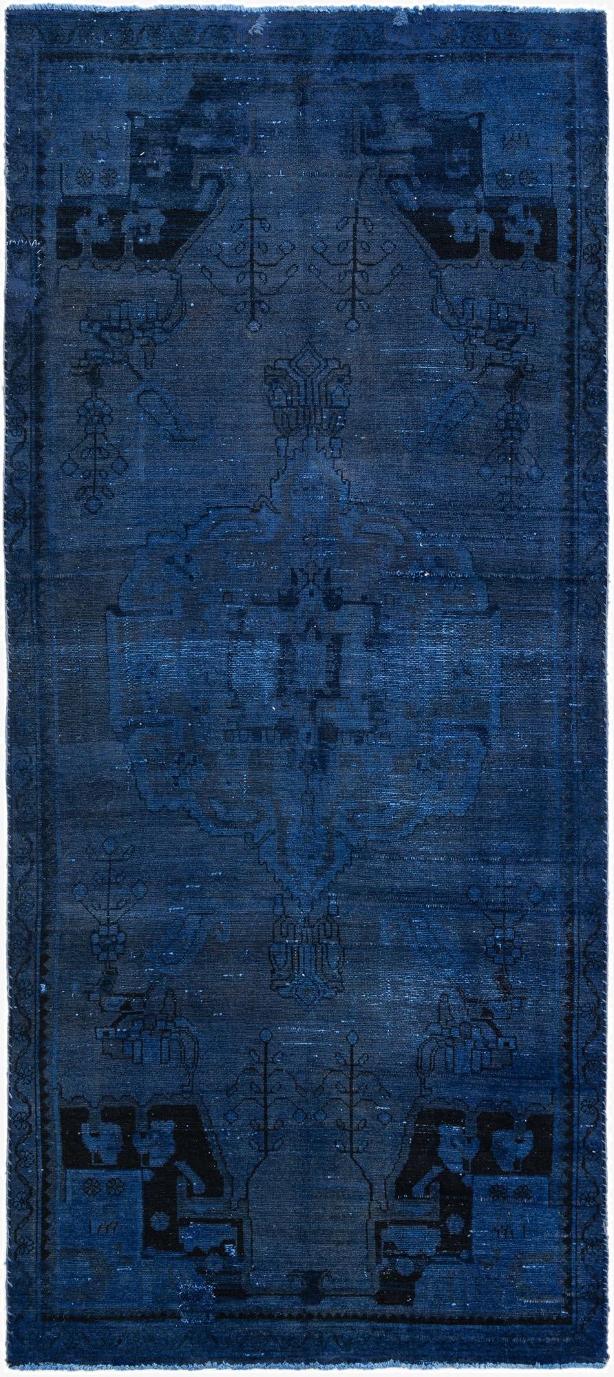 Primary image 3' 9 x 8' 8  Hand Knotted Ultra Vintage Persian Wool Runner Rug