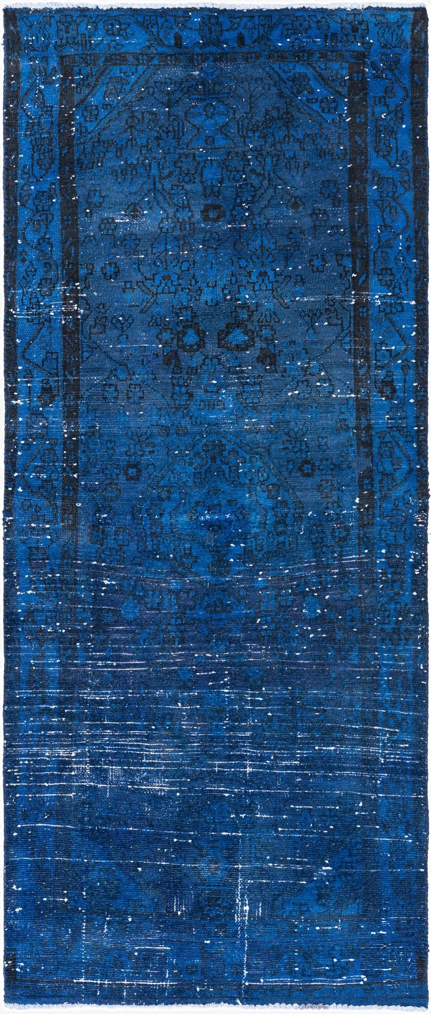 3' 5 x 7' 10  Hand Knotted Ultra Vintage Persian Wool Runner Rug