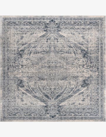Dark Blue Eliza Square Rug