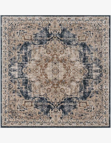 Dark Blue Eliza Square Rug