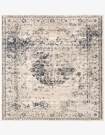 Dark Blue Eliza Square Rug