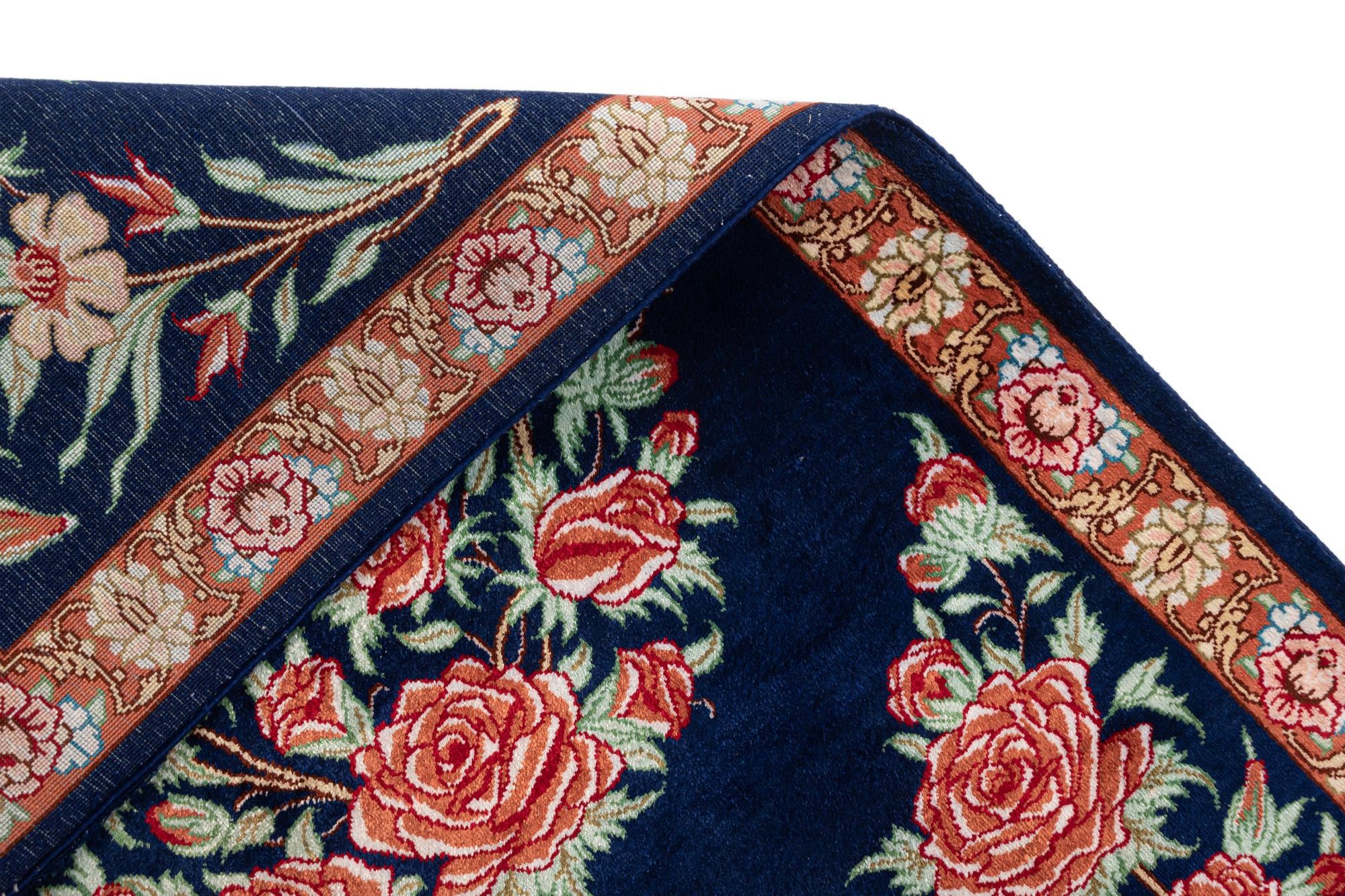 1' 9 x 2' 4 Ghom Silk Square Rug